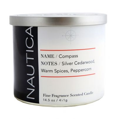 411 g BRAND NEW!!! NAUTICA HOME FROSTED WAVES FINE FRAGRANCED CANDLE 14.5 Oz 