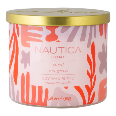 Nautica Coral Sea Grass Candle
