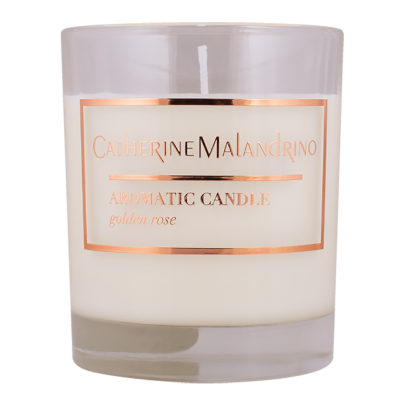 Catherine Malandrino Golden Rose Candle