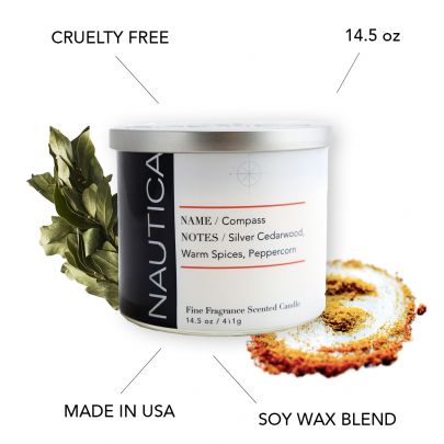 Nautica Compass Candle