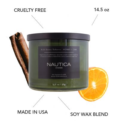 Nautica Wild Honey Tobacco Candle