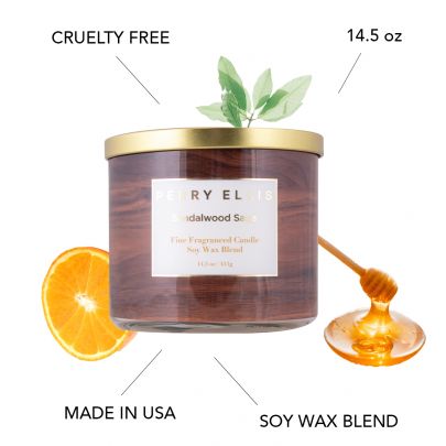Perry Ellis Sandalwood Sage Candle