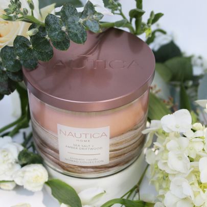 Nautica Sea Salt + Amber Driftwood Candle